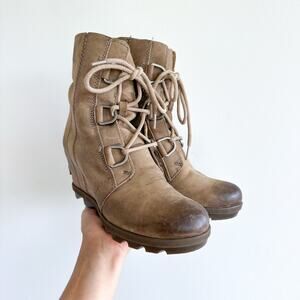 Sorel Joan of Arctic Wedge II Waterproof Lug Sole Booties 7